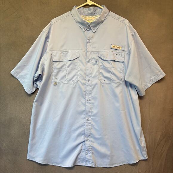 Columbia Performance Fishing Gear Shirt PFG  Omni-Shield Blood n Guts XL Light - Picture 1 of 13